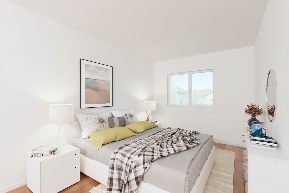 Modern Living & Kitchen Area