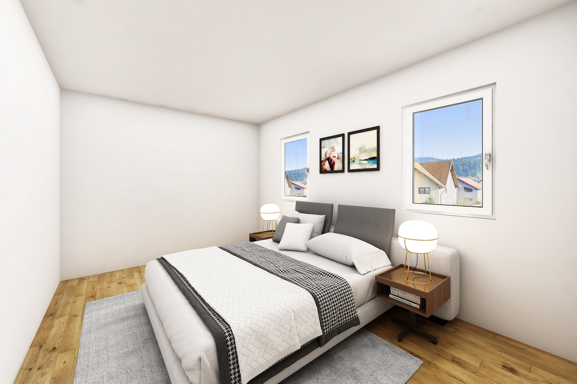 Living Room with Fireplace